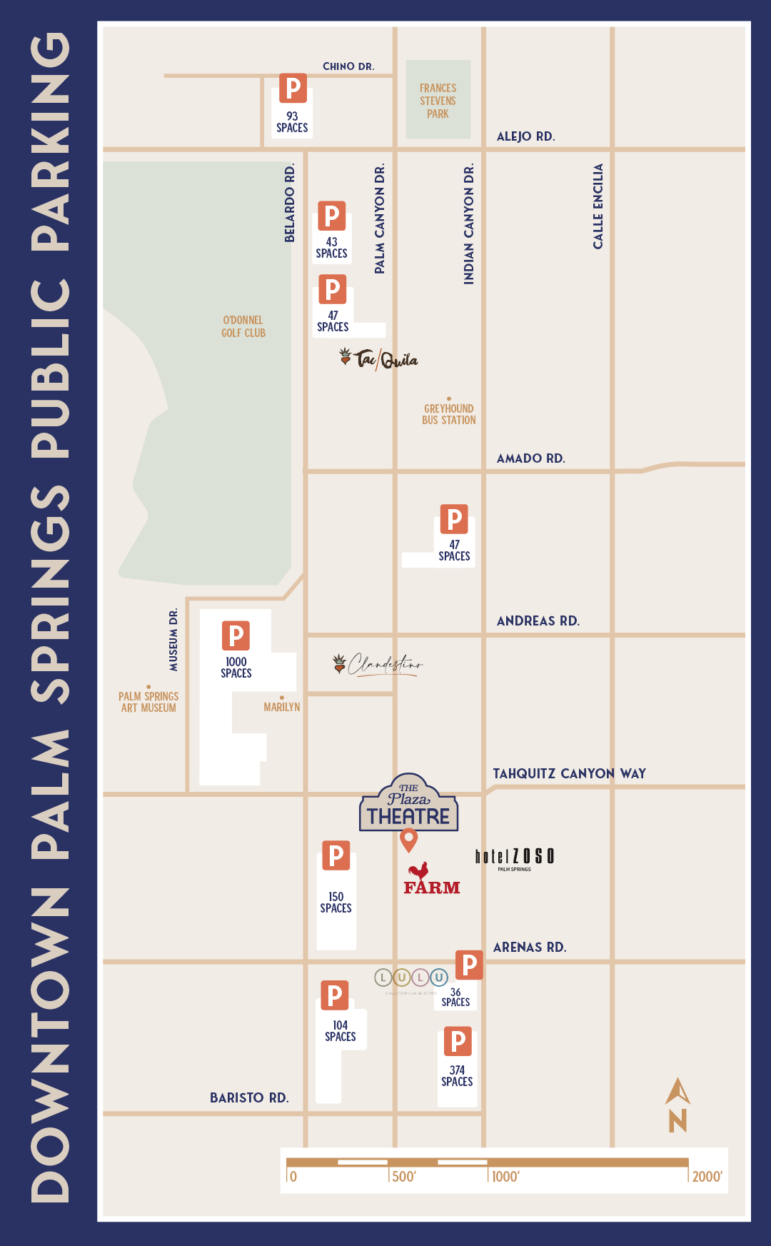 Plaza Theatre Parking Map